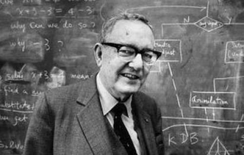 Herbert Simon, pionero interdisciplinario Nobel de economía y premiado en computación.