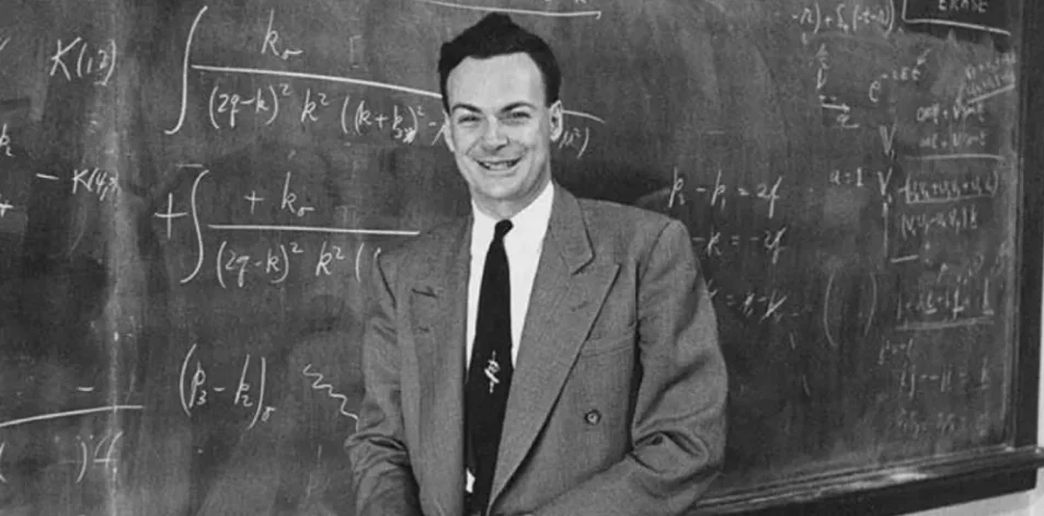 Richard Feynman, físico Nobel y maestro de la síntesis conceptual.